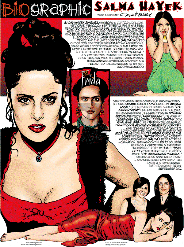 Biographic on Sunday December 30, 2007 Comic Strip