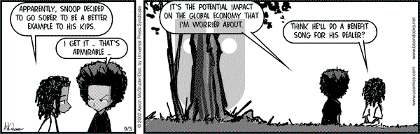 The Boondocks on Tuesday September 3, 2002 Comic Strip