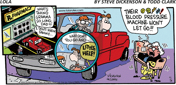 Lola on Sunday November 14, 2004 Comic Strip