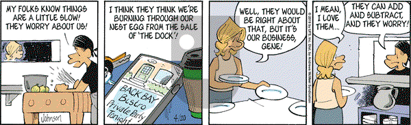Arlo and Janis on Saturday April 20, 2019 Comic Strip