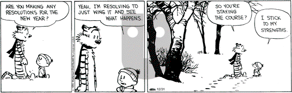 Calvin and Hobbes - Thursday December 31, 2015 Comic Strip