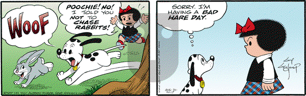 Nancy on Wednesday August 30, 2017 Comic Strip
