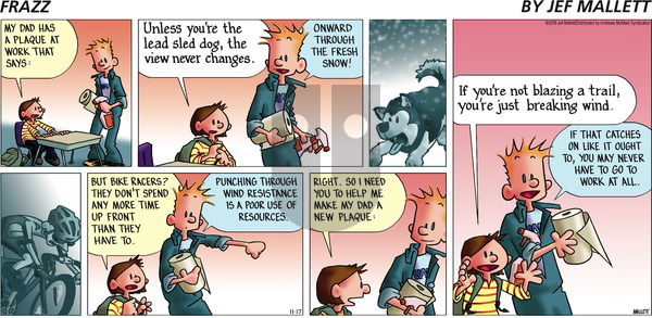 Frazz on Sunday November 17, 2019 Comic Strip