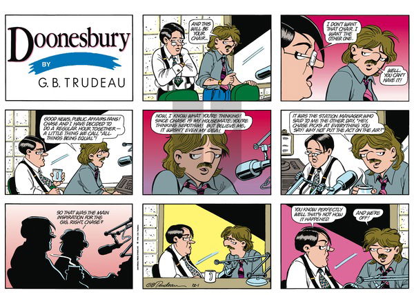 Doonesbury on Sunday December 1, 1996 Comic Strip