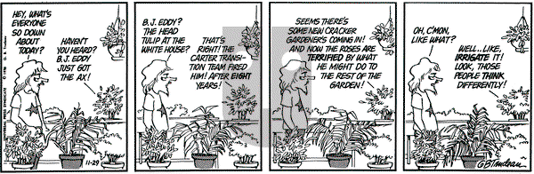 Doonesbury on Monday November 29, 1976 Comic Strip