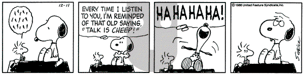 Peanuts on Thursday December 11, 1986 Comic Strip