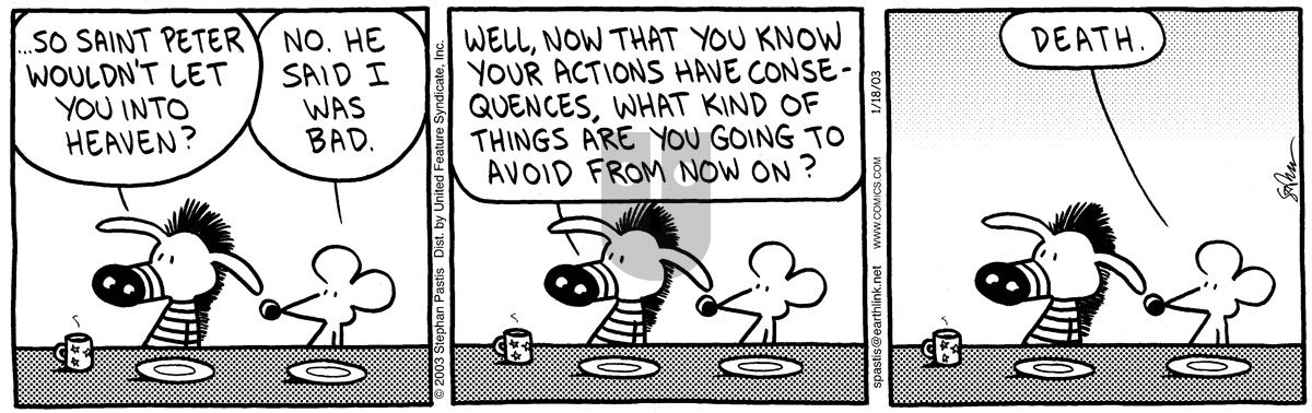 Pearls Before Swine - Saturday January 18, 2003 Comic Strip
