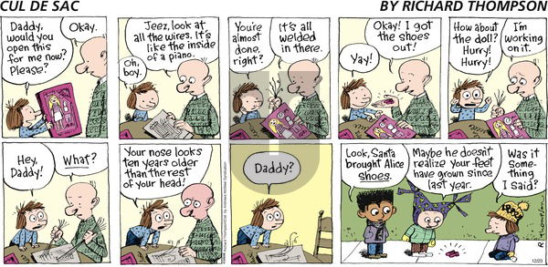 Cul de Sac on Sunday December 23, 2018 Comic Strip