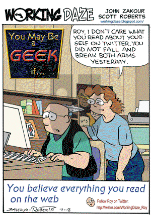 Working Daze on Saturday July 18, 2009 Comic Strip