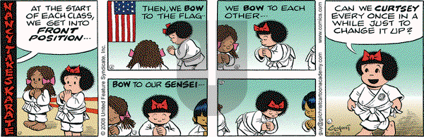 Nancy on Thursday July 16, 2009 Comic Strip