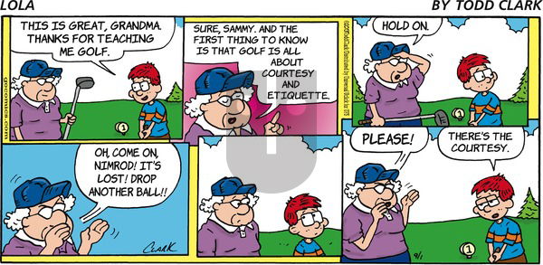 Lola on Sunday September 1, 2013 Comic Strip