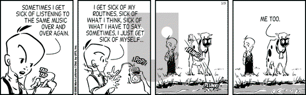 Cow and Boy Classics on Saturday March 29, 2008 Comic Strip