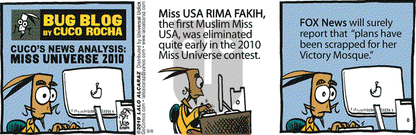 La Cucaracha on Wednesday September 8, 2010 Comic Strip