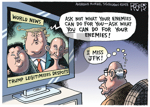 Rob Rogers on Tuesday July 10, 2018 Comic Strip