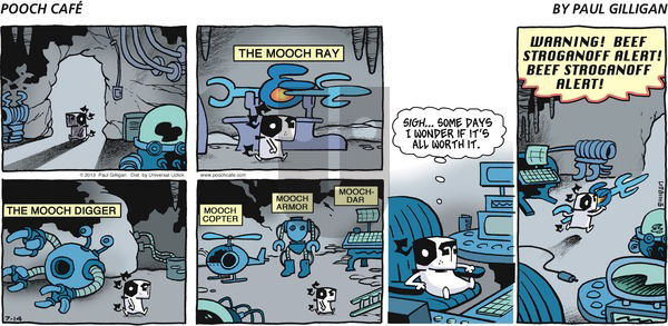 Pooch Cafe on Sunday July 14, 2013 Comic Strip
