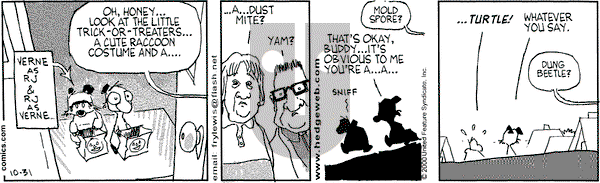 Over the Hedge on Tuesday October 31, 2000 Comic Strip