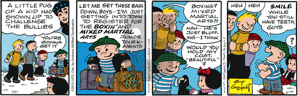 Nancy on Wednesday February 21, 2018 Comic Strip