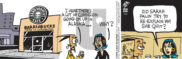 La Cucaracha on Wednesday July 22, 2009 Comic Strip