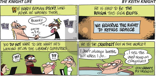 The Knight Life on Sunday January 26, 2014 Comic Strip