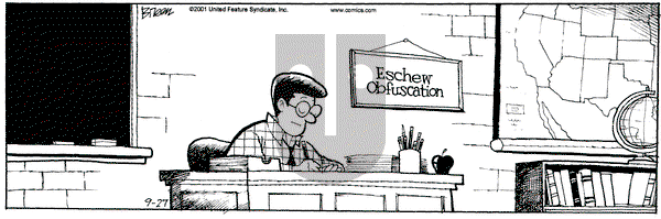 Grand Avenue on Thursday September 27, 2001 Comic Strip