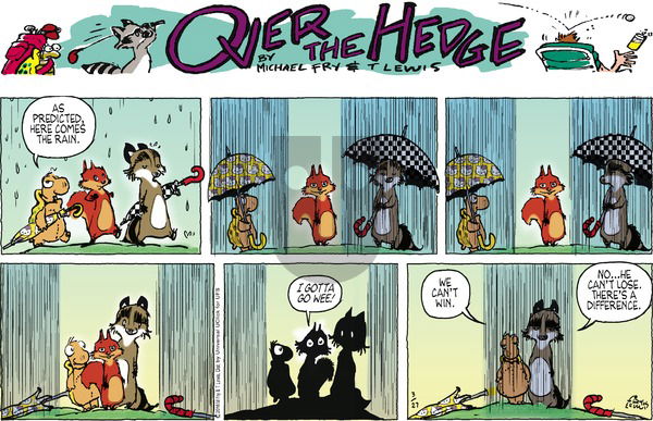 Over the Hedge on Sunday March 27, 2016 Comic Strip