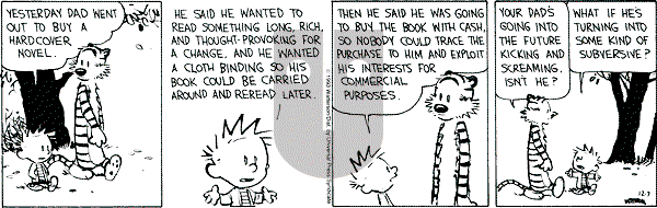 Calvin and Hobbes - Tuesday December 7, 1993 Comic Strip