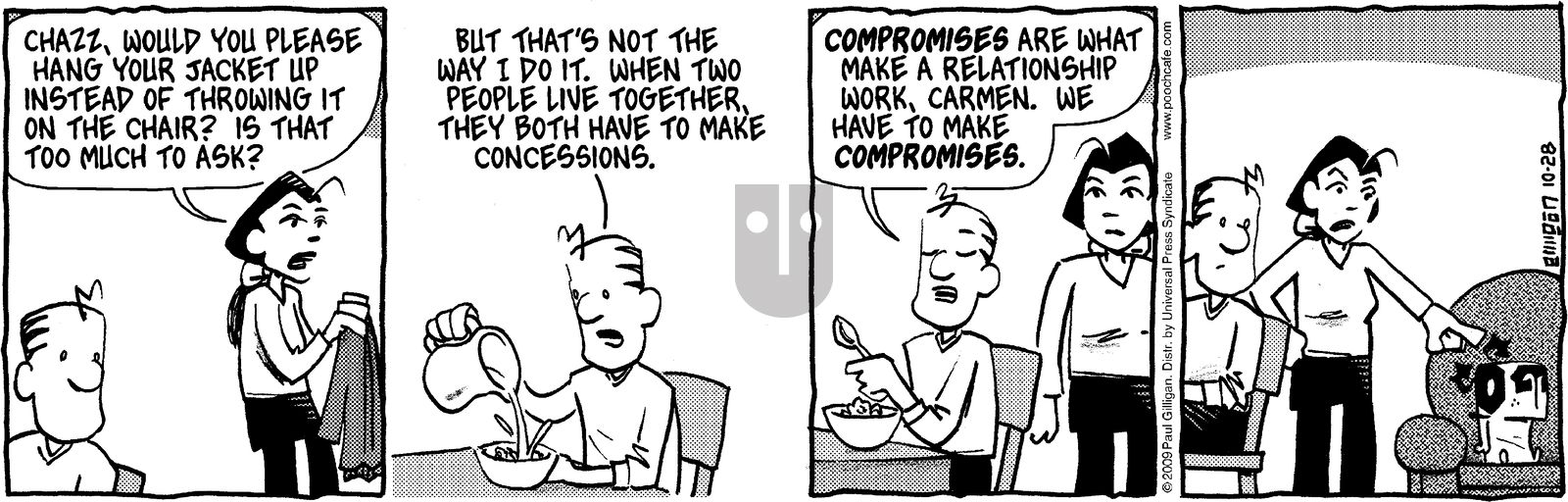 Pooch Cafe - Wednesday October 28, 2009 Comic Strip