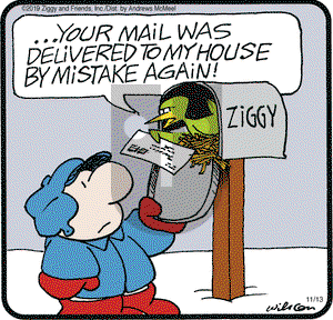 Ziggy on Wednesday November 13, 2019 Comic Strip