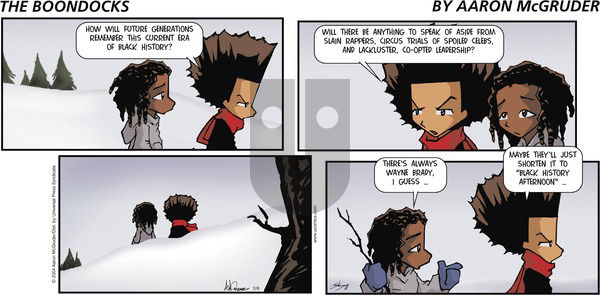 The Boondocks on Sunday February 6, 2005 Comic Strip