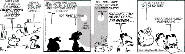 Over the Hedge on Friday February 7, 1997 Comic Strip