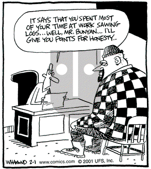 Reality Check on Thursday February 1, 2001 Comic Strip