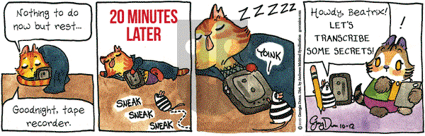 Breaking Cat News on Saturday October 12, 2019 Comic Strip