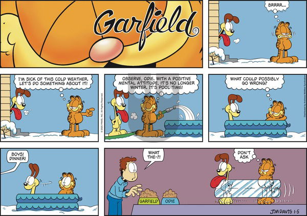Garfield - Sunday January 5, 2025 Comic Strip