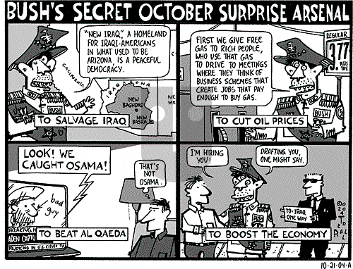 Ted Rall on Thursday October 21, 2004 Comic Strip