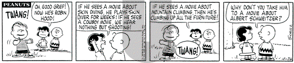 Peanuts on Saturday October 13, 1973 Comic Strip