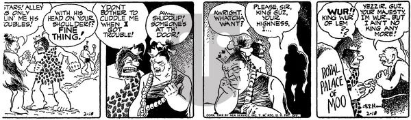Alley Oop on Friday February 18, 1949 Comic Strip