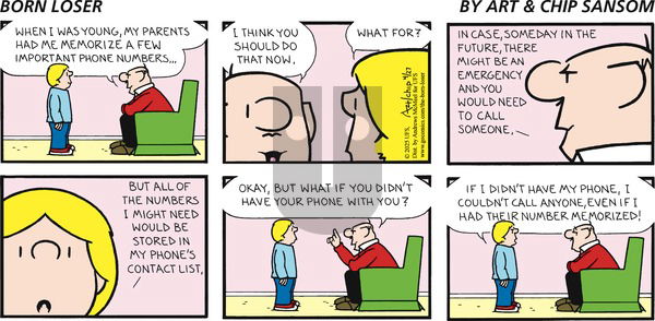 The Born Loser on Sunday April 27, 2025 Comic Strip