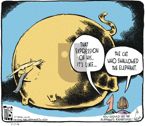 Tom Toles on Thursday March 17, 2016 Comic Strip