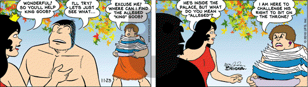 Alley Oop on Tuesday November 23, 2010 Comic Strip