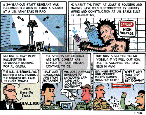 Ted Rall on Monday April 14, 2008 Comic Strip