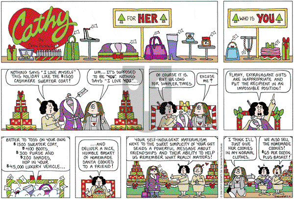 Cathy Classics - Sunday December 10, 2006 Comic Strip