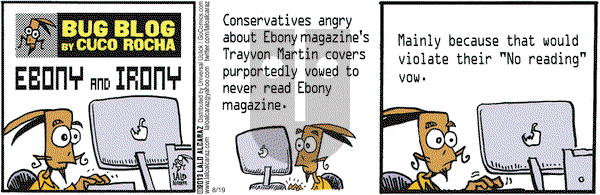 La Cucaracha on Monday August 19, 2013 Comic Strip