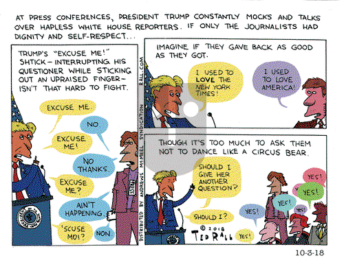 Ted Rall on Wednesday October 3, 2018 Comic Strip