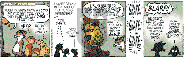 Over the Hedge on Thursday February 12, 2009 Comic Strip
