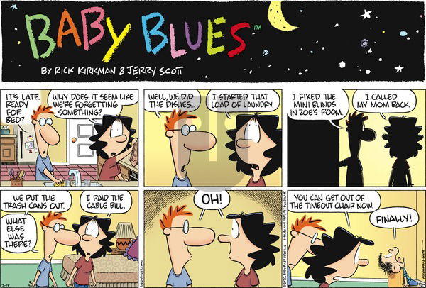 Baby Blues on Sunday July 19, 2020 Comic Strip