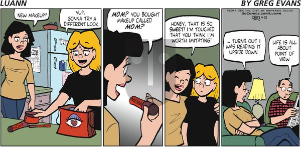 Luann - Sunday April 13, 2014 Comic Strip