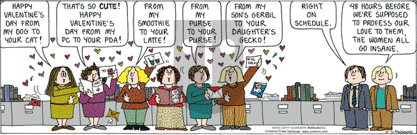 Cathy Classics on Tuesday February 5, 2008 Comic Strip