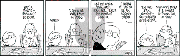 FoxTrot - Friday April 14, 1989 Comic Strip