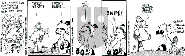 Over the Hedge on Wednesday May 15, 2002 Comic Strip