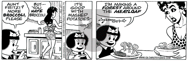 Nancy on Wednesday July 26, 2000 Comic Strip